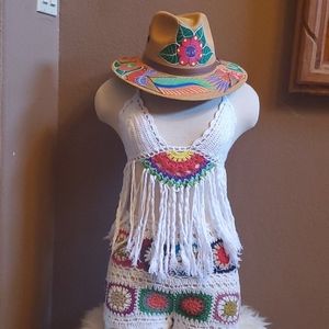 Beautiful crochet beach set